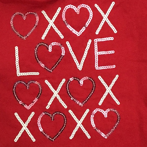 Sequin love Valentine shirt - Picture 3 of 4